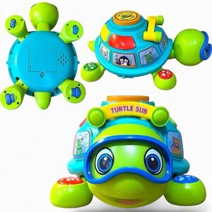 Turtle Sub Baby Crawling Toy Bilingual Activity Tummy Time Sings Walks Zardali